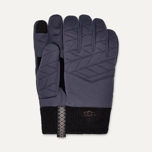 NWT UGG Men's Quilted Nylon Gloves Size Small - Picture 4 of 16